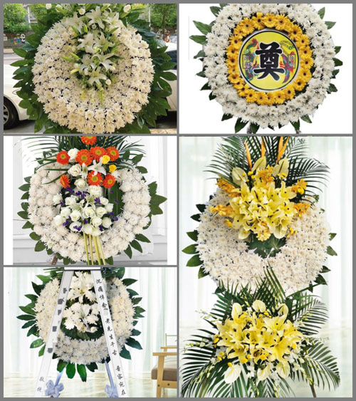 山东青岛胶州市李哥庄镇后石龙屯村花圈速递