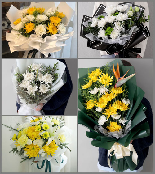 山东青岛胶州市李哥庄镇后石龙屯村白事花束代送